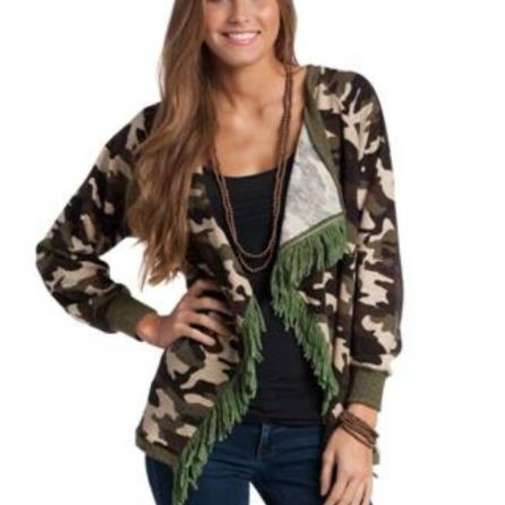 RU Cowgirl Bandera Camo Sweater